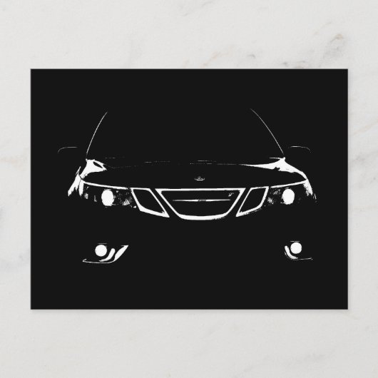 Saab 9-3 Aeroはがき ポストカード (正面)