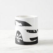 Saab 9-5の航空機の前部-軽い背景の木炭 コーヒーマグカップ (中央)