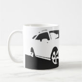 Saab 9-5の航空機の前部-軽い背景の木炭 コーヒーマグカップ (左)