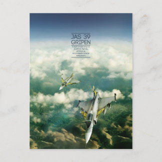 Saab JAS 39グリンペン葉書 ポストカード