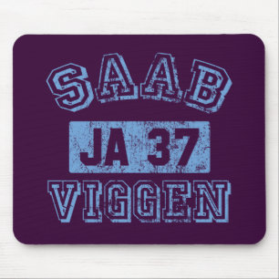 Saab Viggen -青 マウスパッド