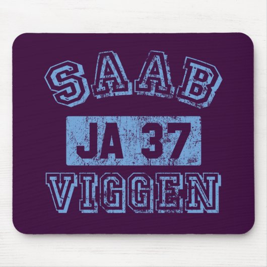 Saab Viggen -青 マウスパッド (正面)