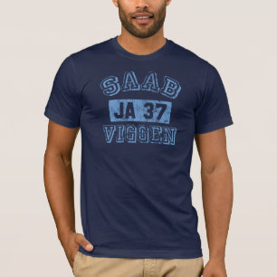 Saab Viggen -青 Tシャツ
