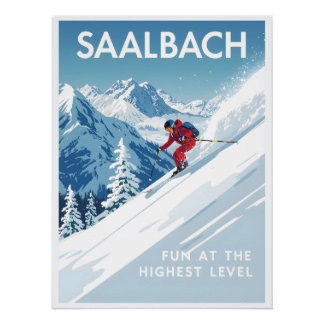 Saalbach - Glemmtal - Austria ポスター