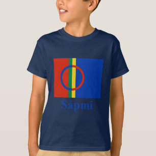 Saamiの名前のSapmiの旗 Tシャツ