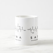 Saanaペプチド名mug コーヒーマグカップ (中央)