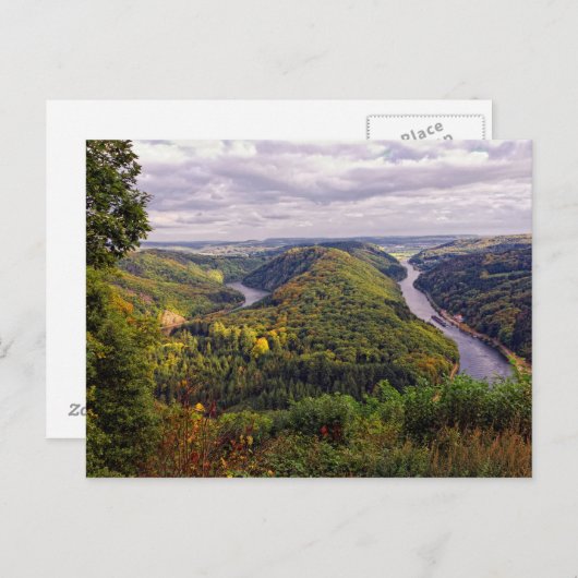 saar river bending ポストカード (正面/裏面)