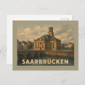 Saarbrücken Germany City Art ポストカード (正面/裏面)