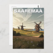Saaremaa Estonia Travel ポストカード (正面/裏面)