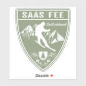 Saas Fee Switzerland シール (シート)