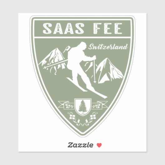 Saas Fee Switzerland シール (シート)