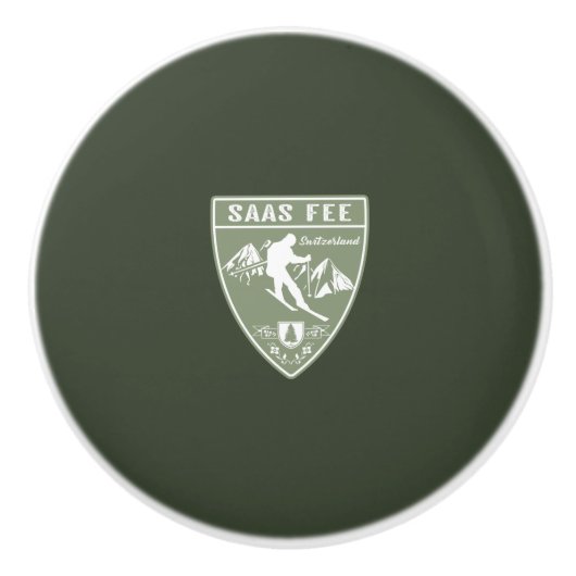 Saas Fee Switzerland セラミックノブ (正面)