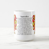 Saavedra、起源、意味および頂上 コーヒーマグカップ (中央)