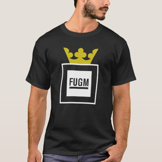 SABのTシャツ(Copyline無し)によるSaabの王冠とのFUGM Tシャツ (正面)