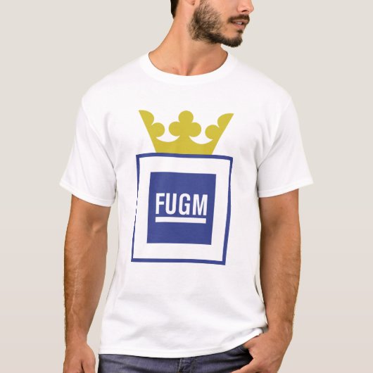 SABのTシャツ(Copyline無し)によるSaabの王冠とのFUGM Tシャツ (正面)