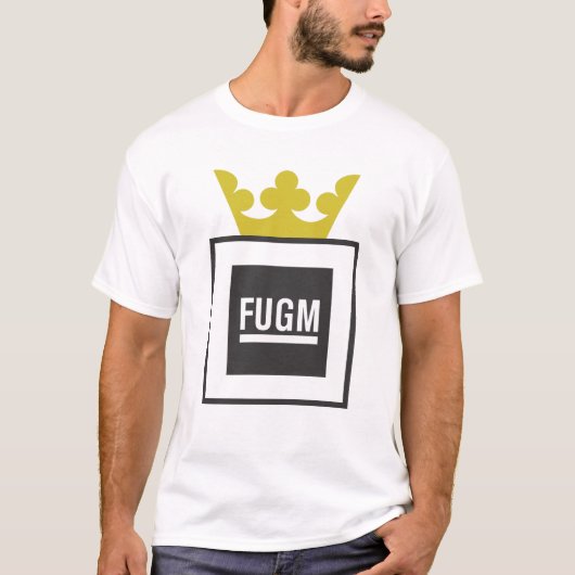 SABのTシャツ(Copyline無し)によるSaabの王冠とのFUGM Tシャツ (正面)