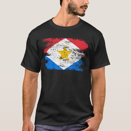 Sabaの旗のギフトの国愛国心が強い旅行ワイシャツ Tシャツ (正面)