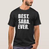 Sabaの最も最高のなユダヤ人の祖父(暗闇で) Tシャツ (正面)