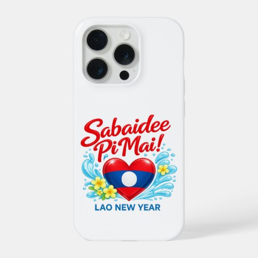 Sabaidee Pi Mai – Happy Lao New Year iPhoneケース (裏面)