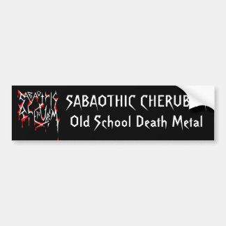 Sabaothic Cherubimの"古い学校の死の金属" バンパーステッカー