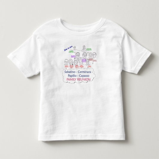 Sabatinoの懇親会 トドラーTシャツ (正面)