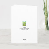 'Sabbatical' Watercolour Art Card, left blank カード (裏面)