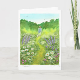'Sabbatical' Watercolour Art Card, left blank カード