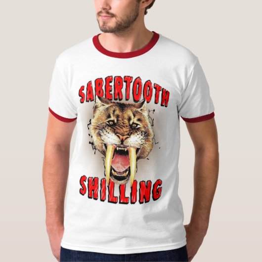 SabertoothのシリングのTシャツ Tシャツ (正面)