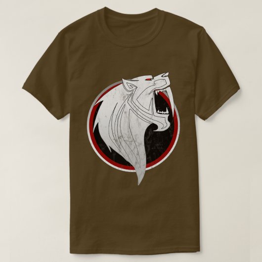 Sabertooth Tigerヴィンテージロゴ Tシャツ (デザイン正面)