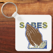 SABESファンブラックの歴史ファンハンズ月 キーホルダー (正面)