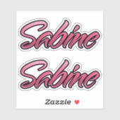 Sabine faded pink Aufkleber Sticker Stickerset シール (シート)