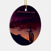 Sabino渓谷のアリゾナ/日没 セラミックオーナメント (右)
