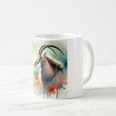 Sable Antelope 110724AREF106 - Watercolor コーヒーマグカップ (正面右)