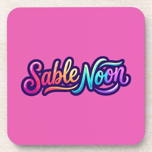 Sable Noon - ベーシックロゴ コースター (正面)