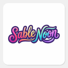 Sable Noon - ベーシックロゴ スクエアシール