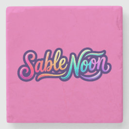 Sable Noon - ベーシックロゴ ストーンコースター