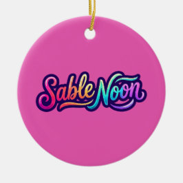 Sable Noon - ベーシックロゴ セラミックオーナメント
