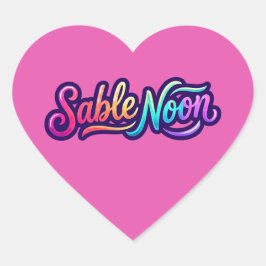 Sable Noon - ベーシックロゴ ハートシール