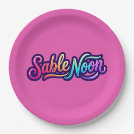 Sable Noon - ベーシックロゴ ペーパープレート