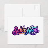 Sable Noon - ベーシックロゴ ポストカード (正面/裏面)