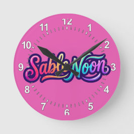 Sable Noon - ベーシックロゴ ラウンド壁時計
