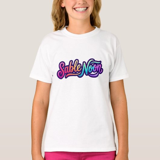 Sable Noon - ベーシックロゴ Tシャツ (正面)