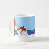 Sable Papilon Christmas Mail コーヒーマグカップ (正面左)
