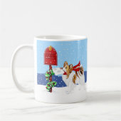 Sable Papilon Christmas Mail コーヒーマグカップ (左)