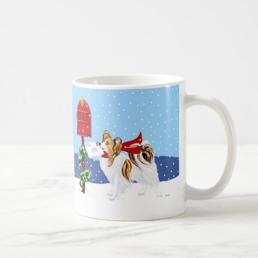 Sable Papilon Christmas Mail コーヒーマグカップ (右)