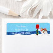 Sable Papilon Christmas Mail ラベル (インサイチュ)