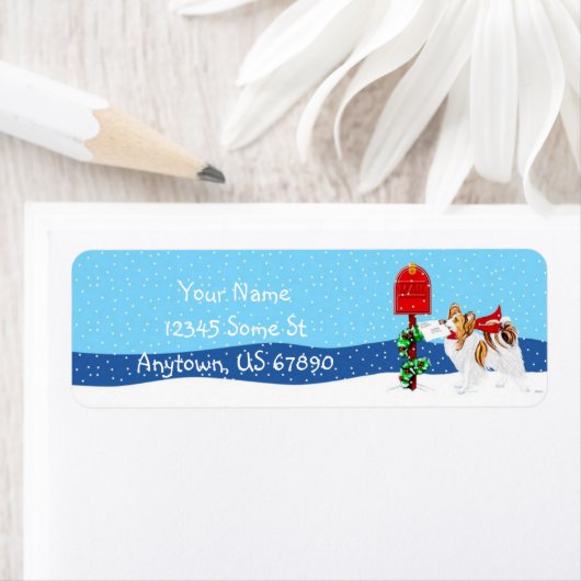 Sable Papilon Christmas Mail ラベル (インサイチュ)