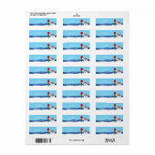 Sable Papilon Christmas Mail ラベル (フルシート)