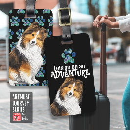 SABLE Sheltie • ArtMuse Journeyシリーズ ラゲッジタグ