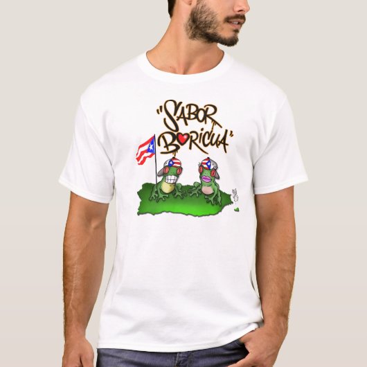 Sabor Boricua "Coqui " Tシャツ (正面)